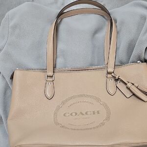 Coach Tan Leather Shoulder Bag